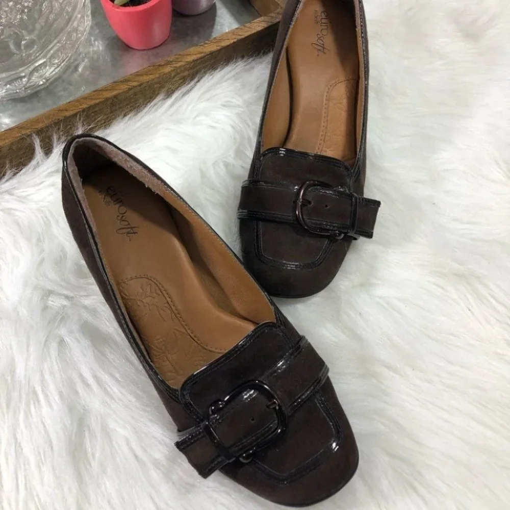 Suede Wedge Loafer by Eurosoft by Sofft